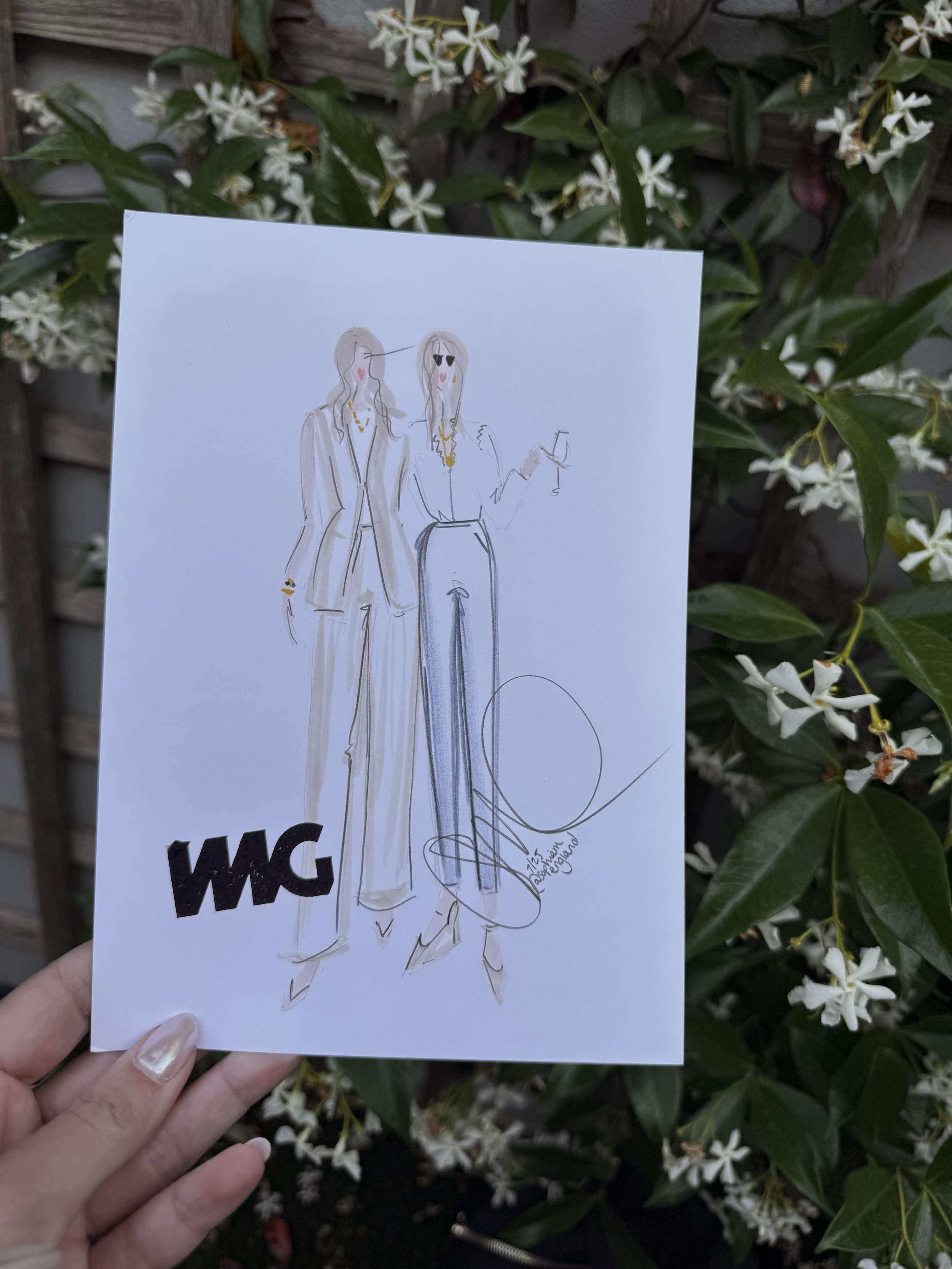 corporate fashion illustration live at event