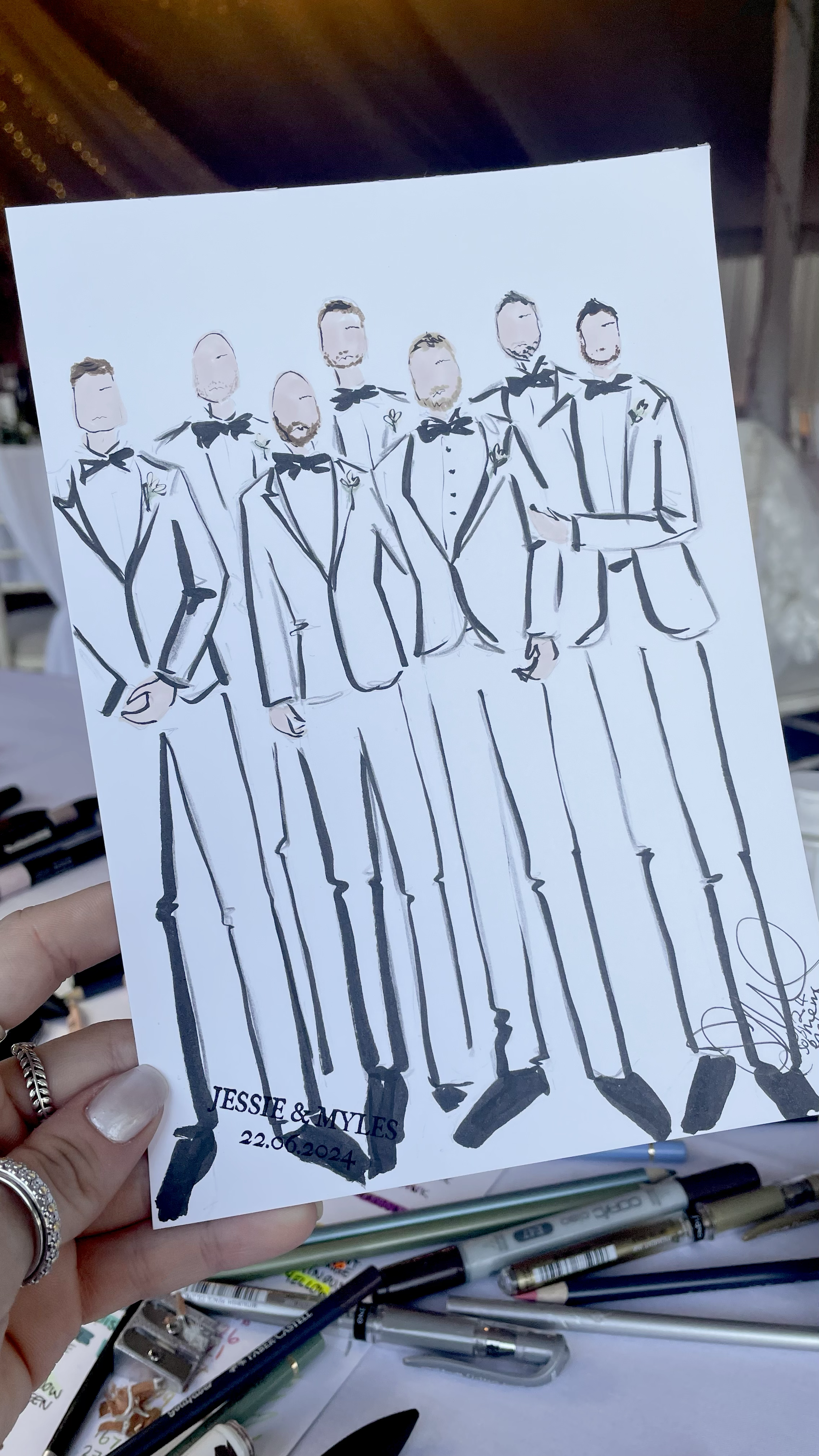 groomsmen fashion illustration