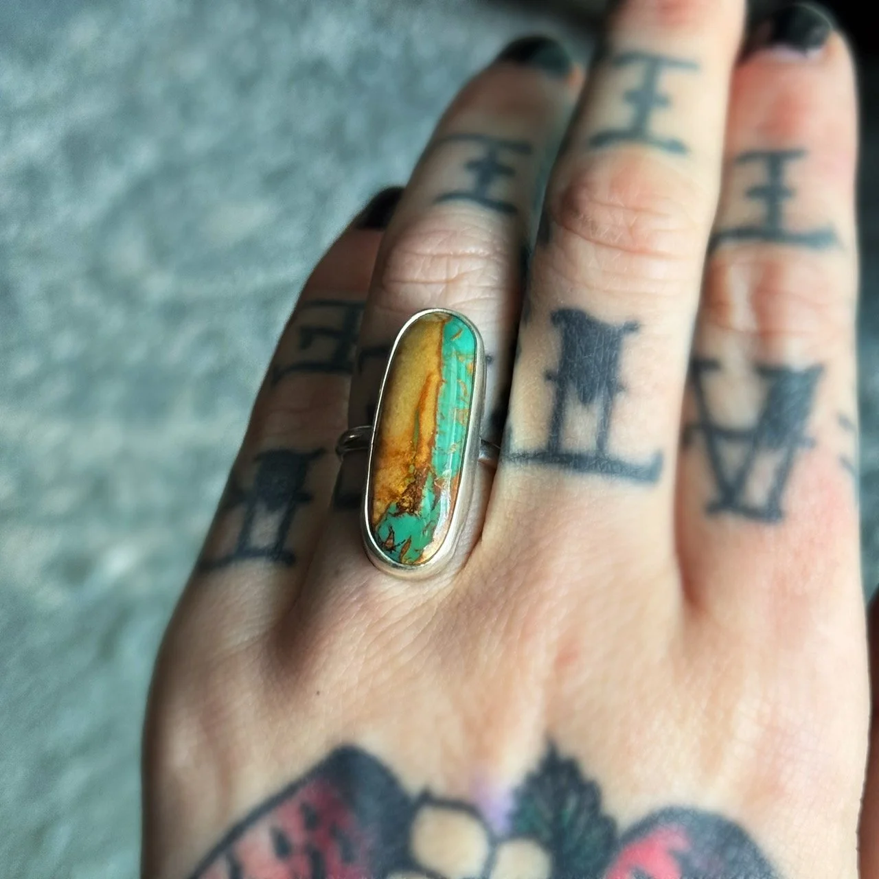 Royston Ribbon Turquoise Ring