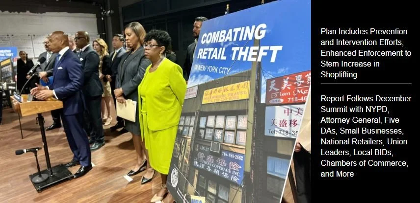 Mayor Adams Announces Plan to Combat Retail Theft in New York City
