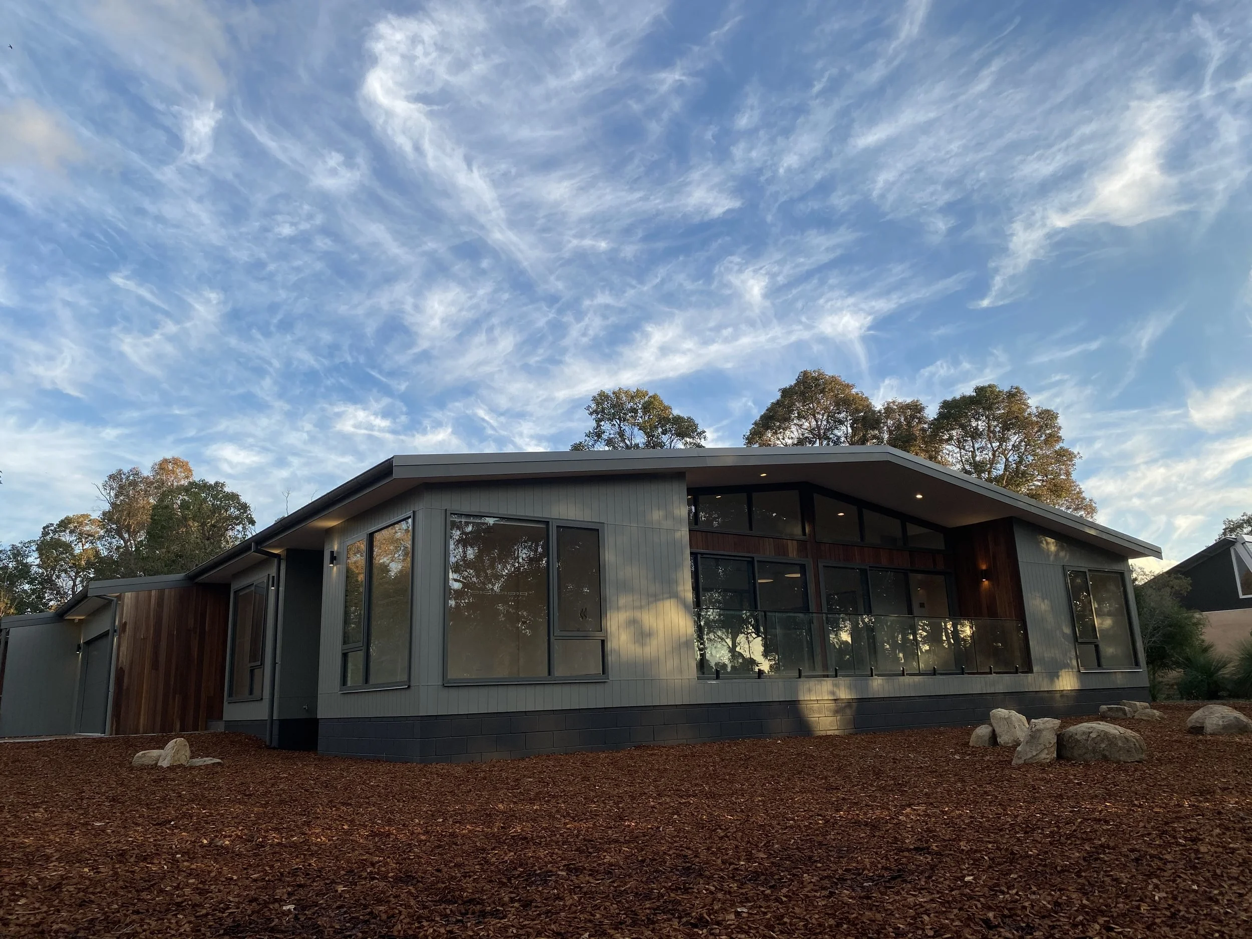 Picture of a new home built in Margaret River by Two Hammers Construction