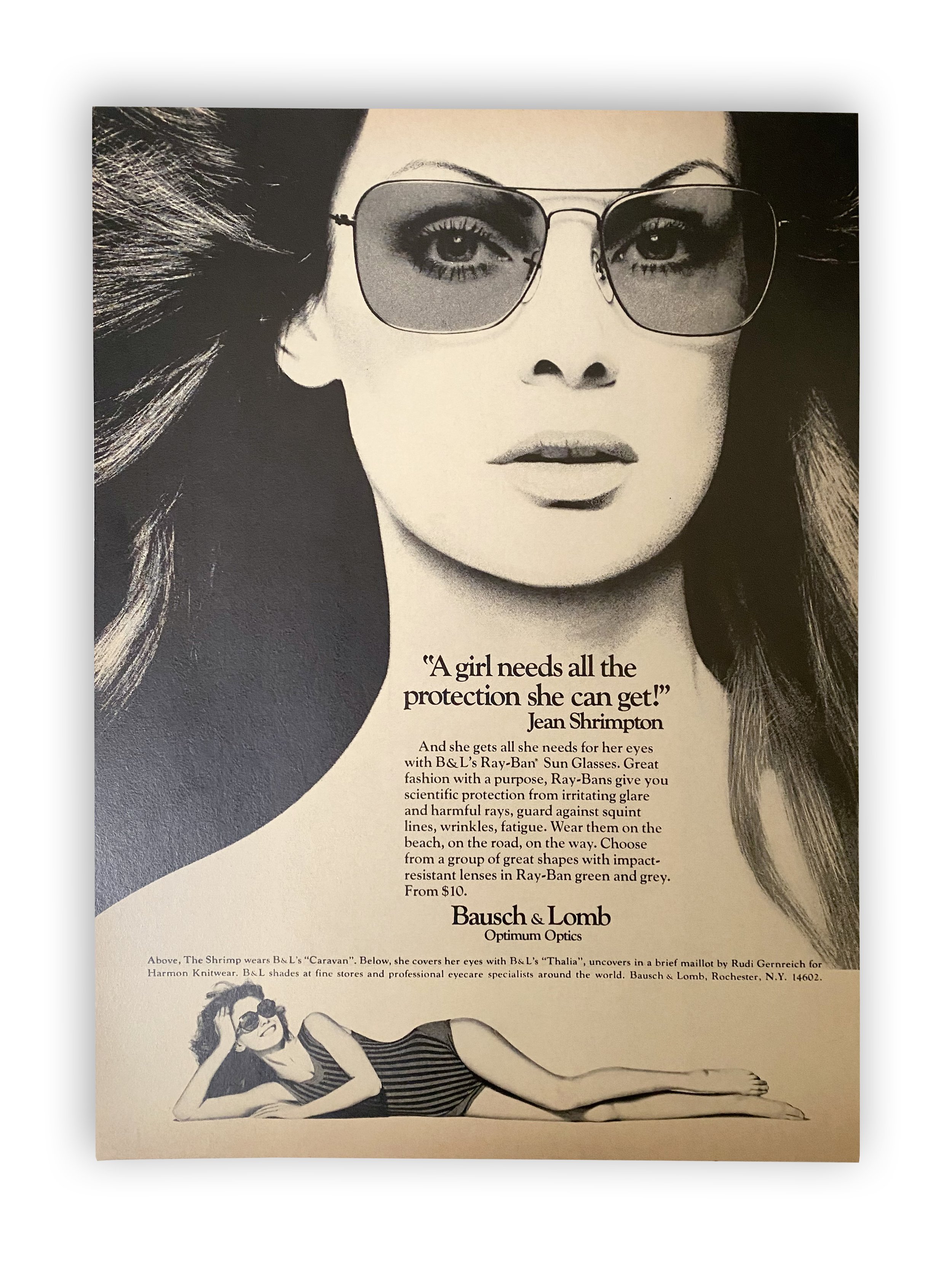 Bausch & Lomb Ray-Ban sunglasses - "A girl needs all the protection she can get!" 1