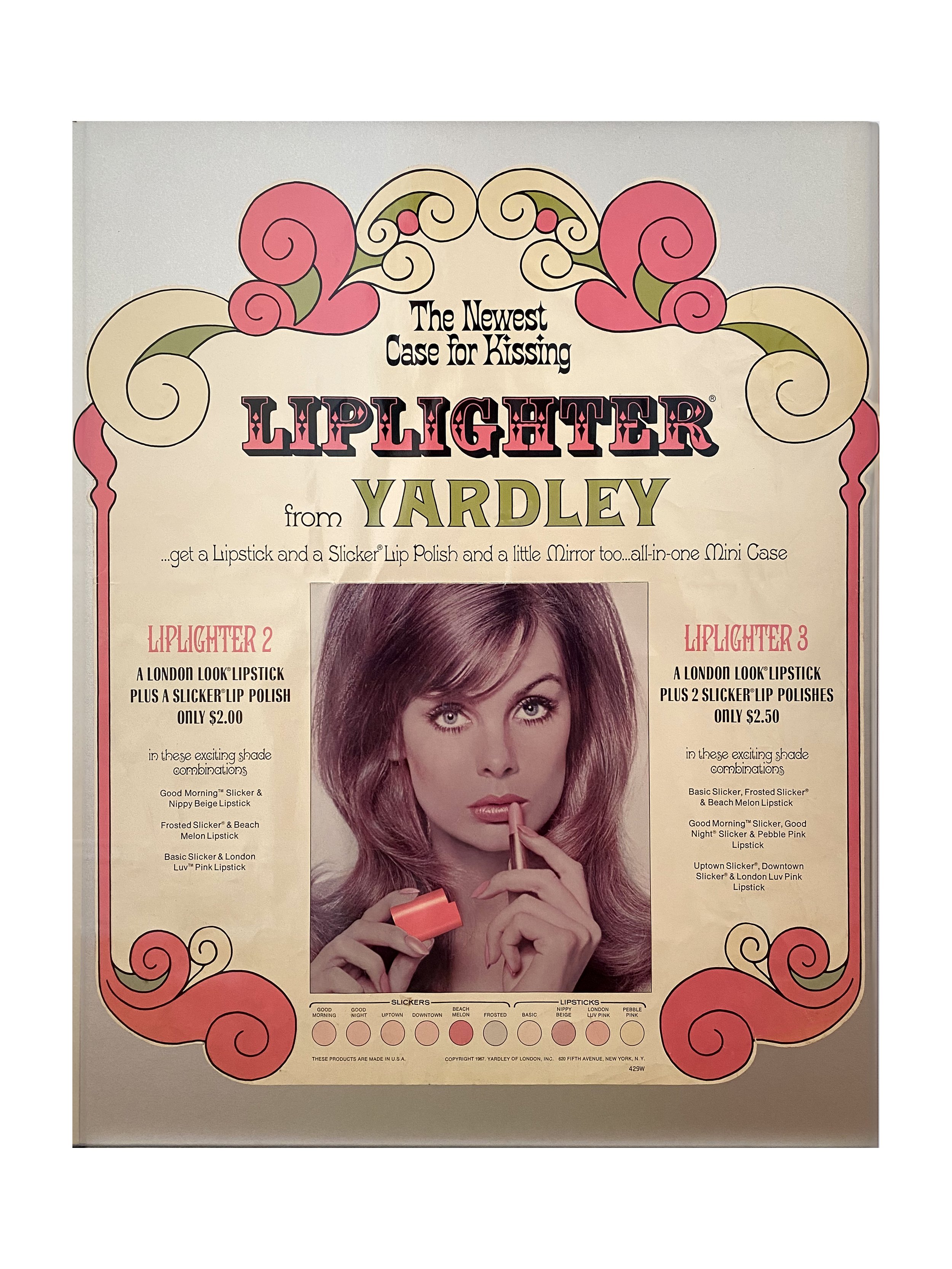 Yardley Liplighter drugstore poster