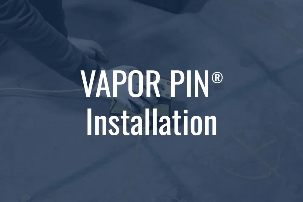 VAPOR PIN® sub-slab vapour probe installation