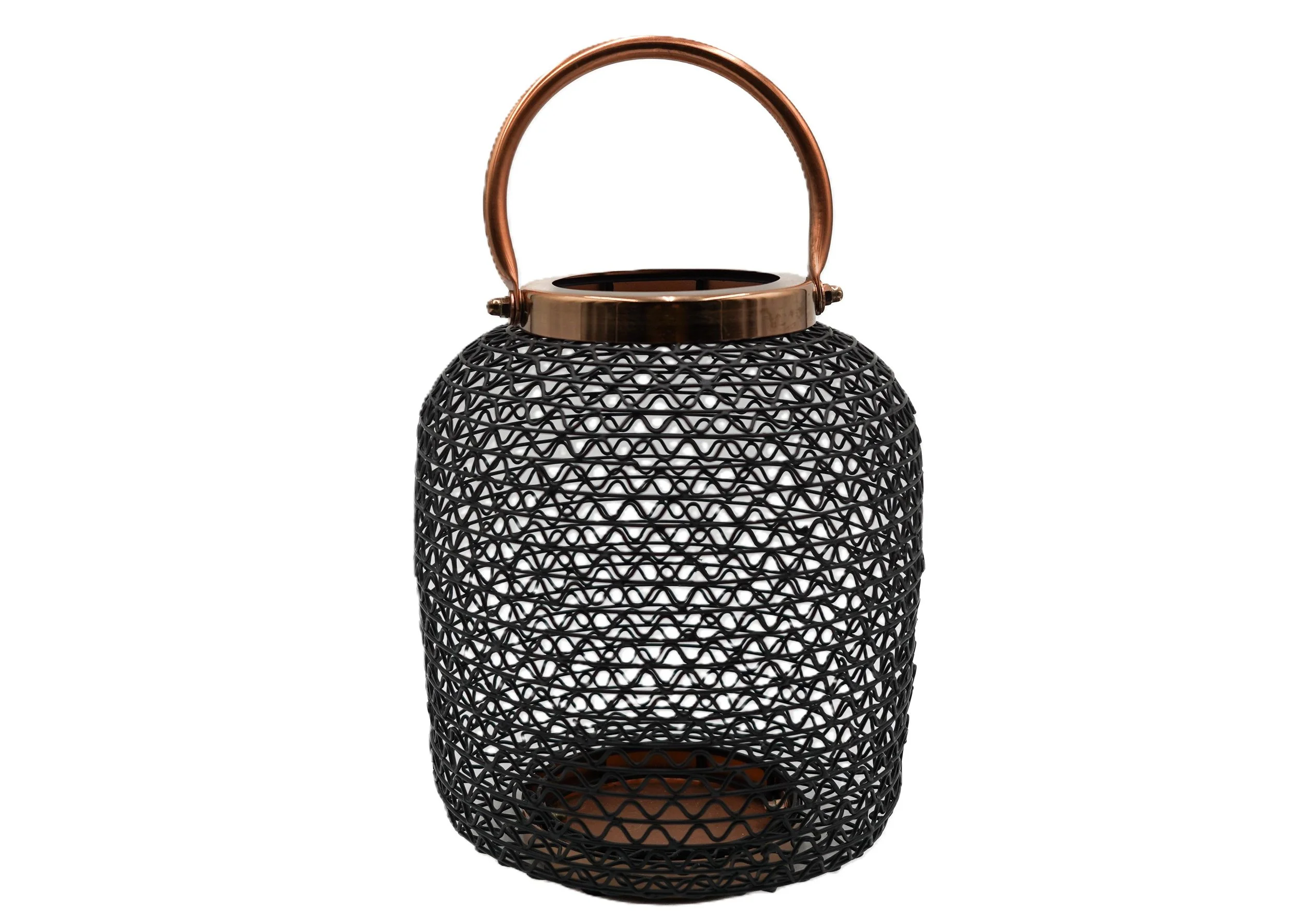 black-and-copper-mesh-metal-wire-lantern-with-handle-candleholder-container-storage-vase-tabletop-accessory-decor-image2.JPG