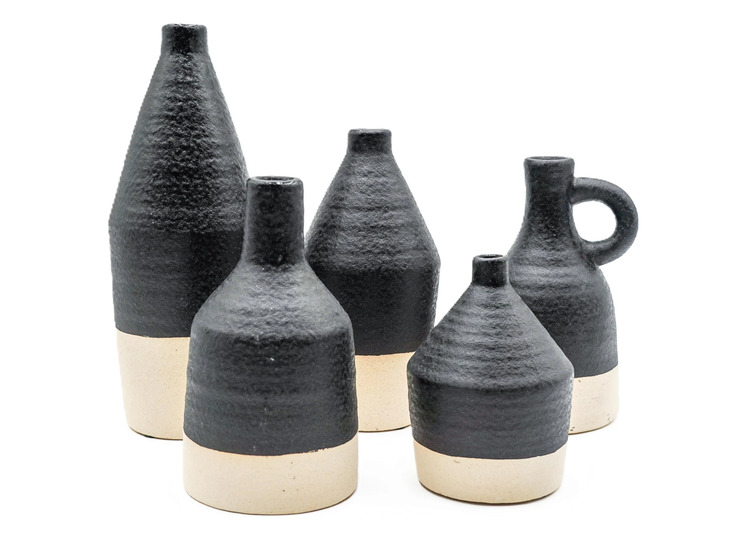 black-and-cream-two-tone-ceramic-pottery-tabletop-accessory-decor-vase-pitcher-jug-vessel.JPG