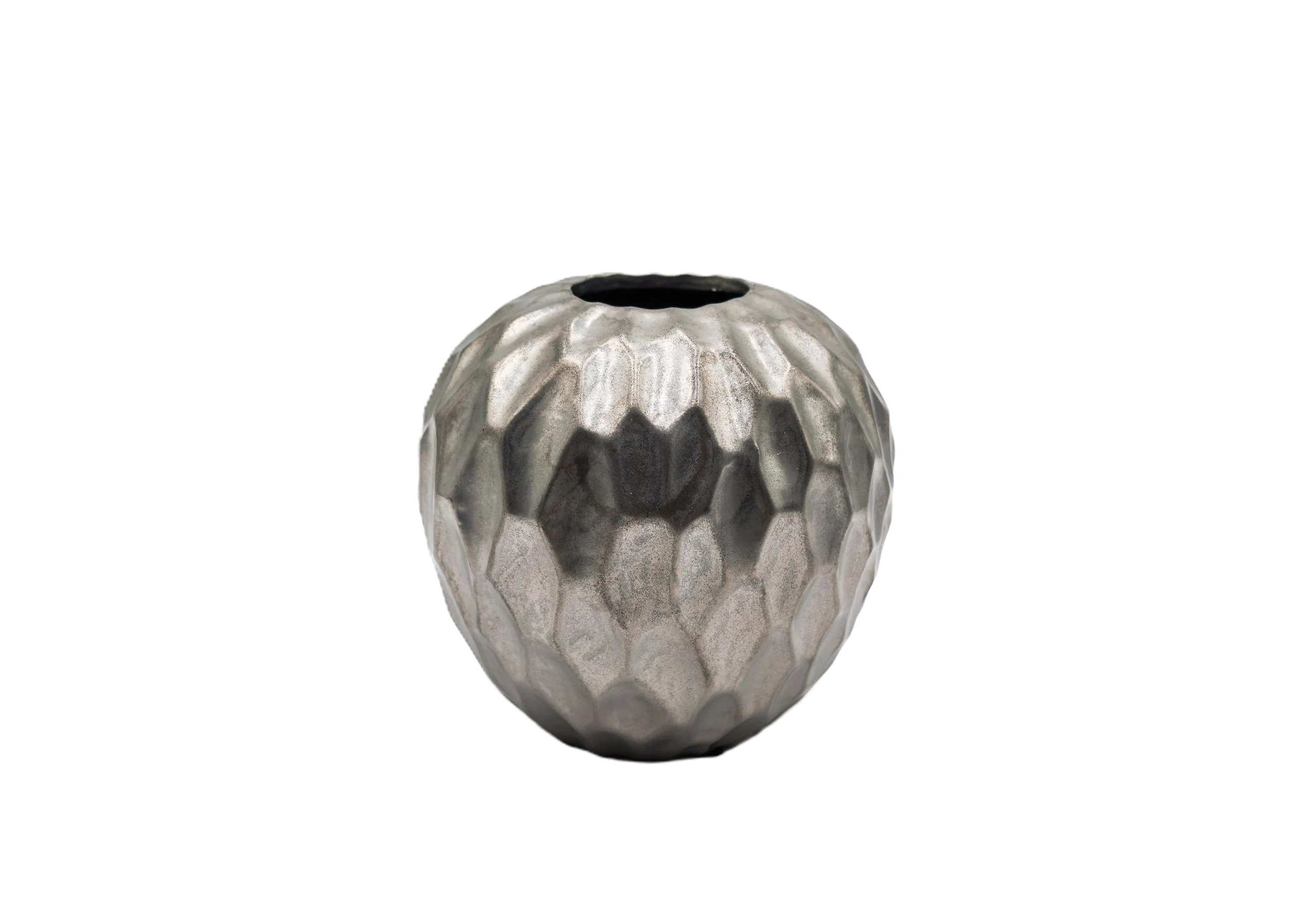 Decorative Hexagon Metal Vase