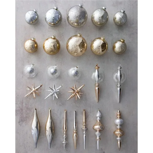 Modern Metallics Ornament Set