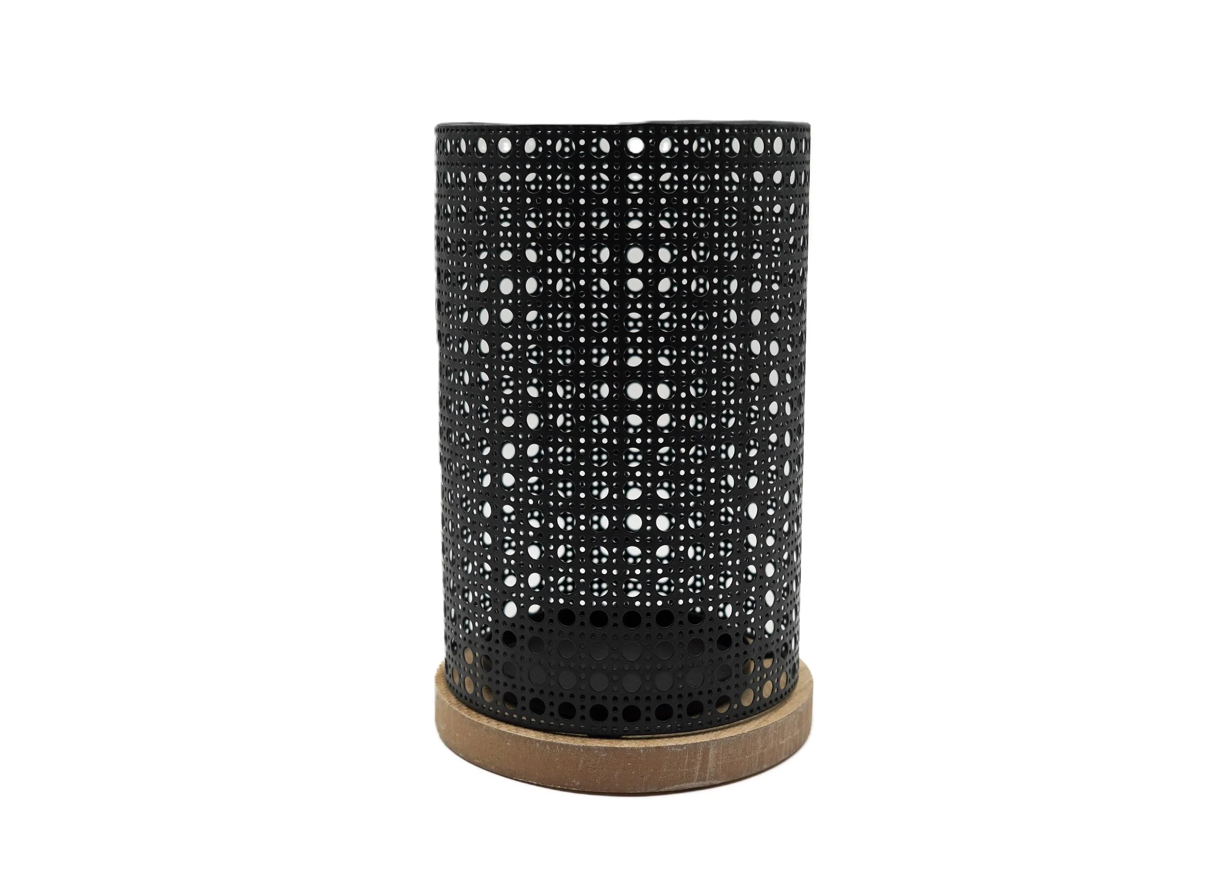 black-punched-caned-metal-and-wood-pillar-candleholder-lantern-tabletop-accessories-decor-image2.JPG