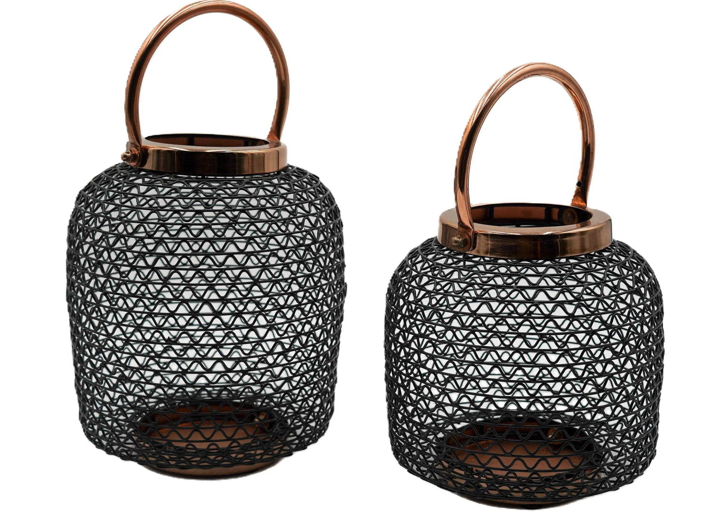 black-and-copper-mesh-metal-wire-lantern-with-handle-candleholder-container-storage-vase-tabletop-accessory-decor-image4.JPG