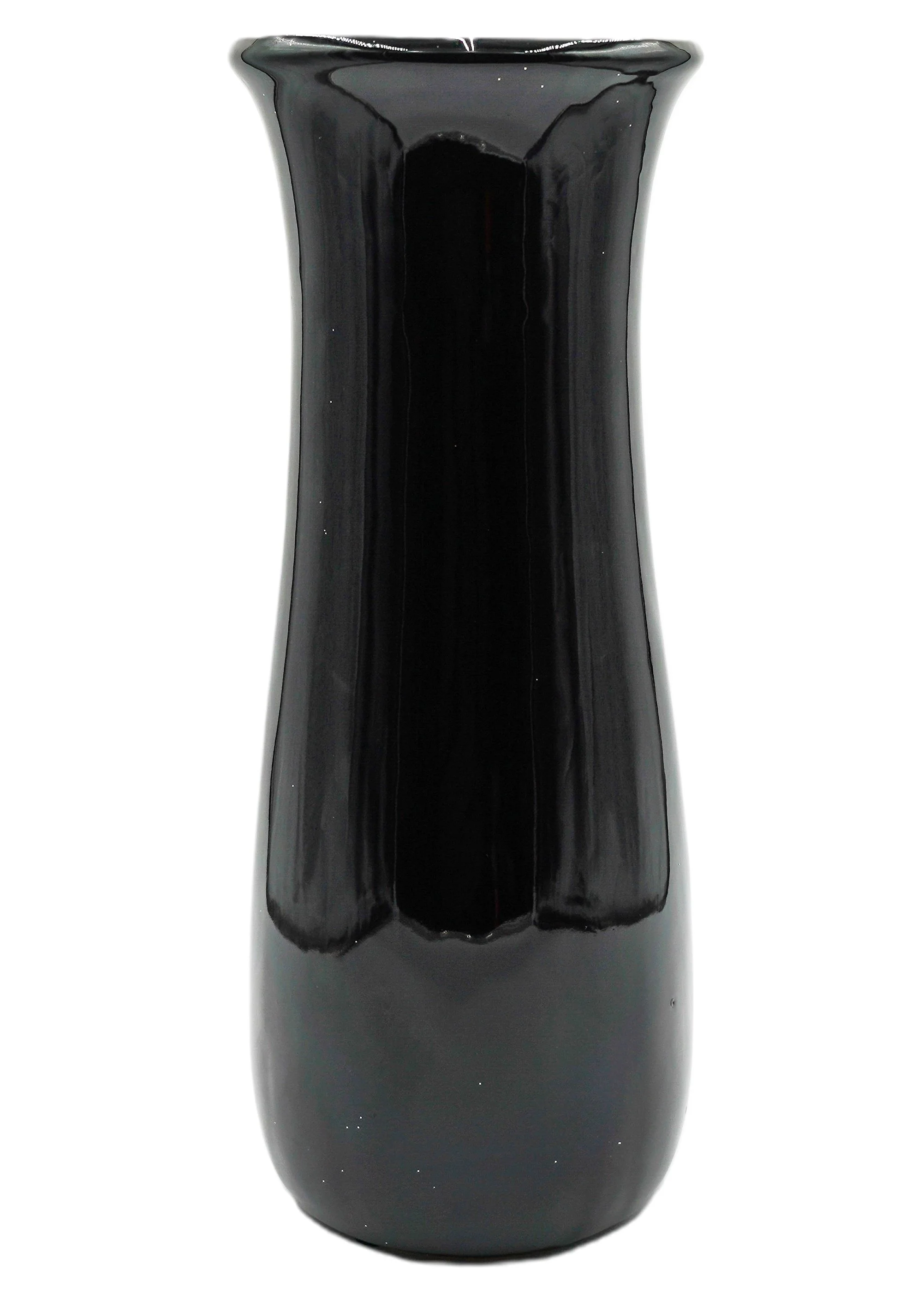 Black Gloss Ceramic Vase