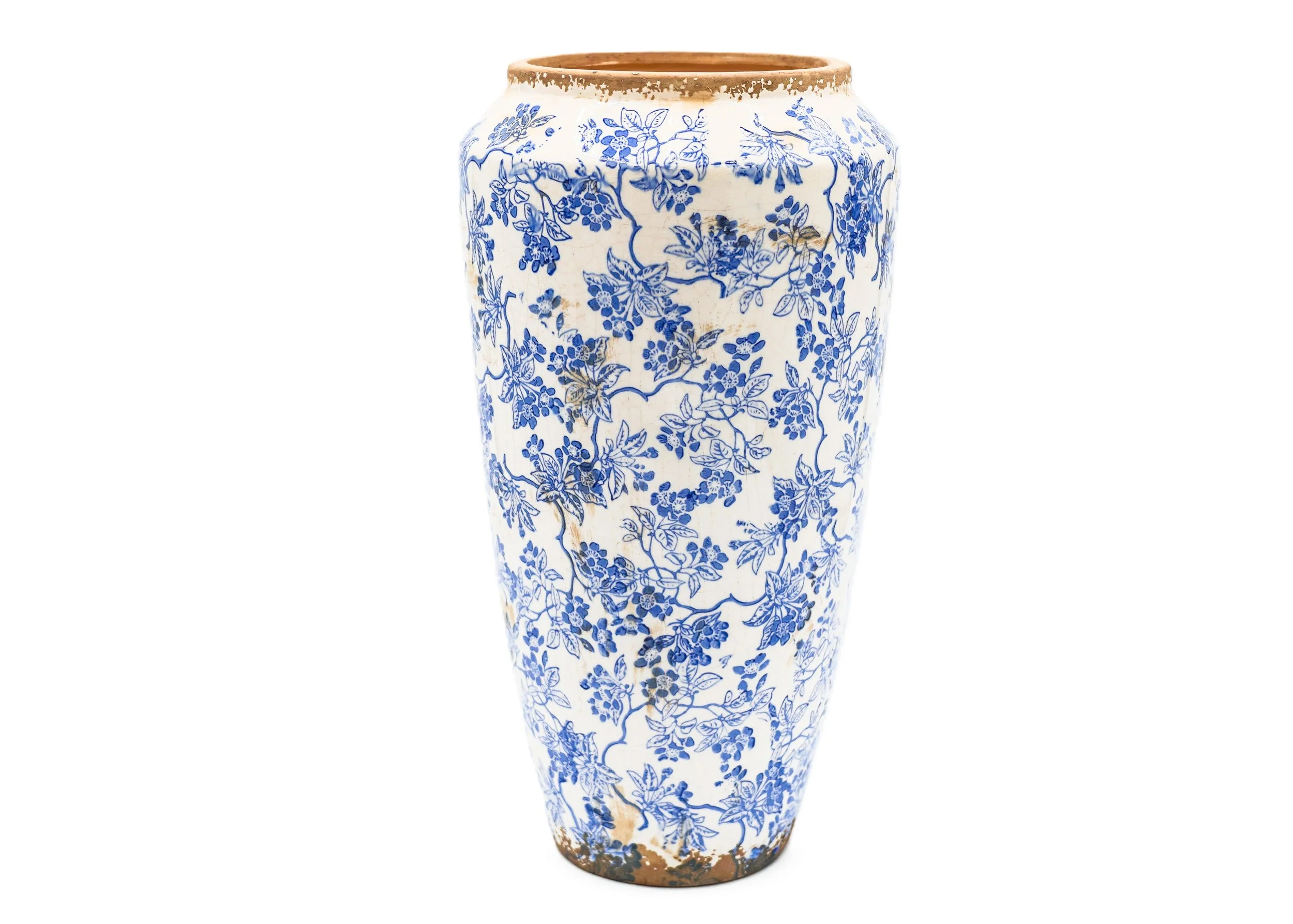 ivory-and-blue-floral-distressed-crackle-ceramic-vase-tabletop-accessory-decor-image2.JPG