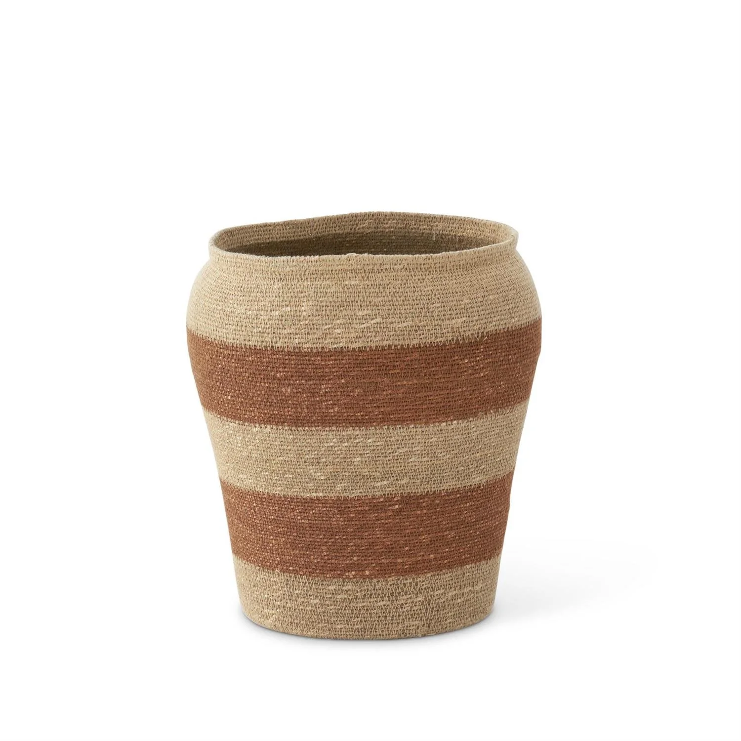 natural-and-rust-brown-striped-woven-seagrass-vase-small-basket-storage-tabletop-floor-planter-vessel-image2.jpg