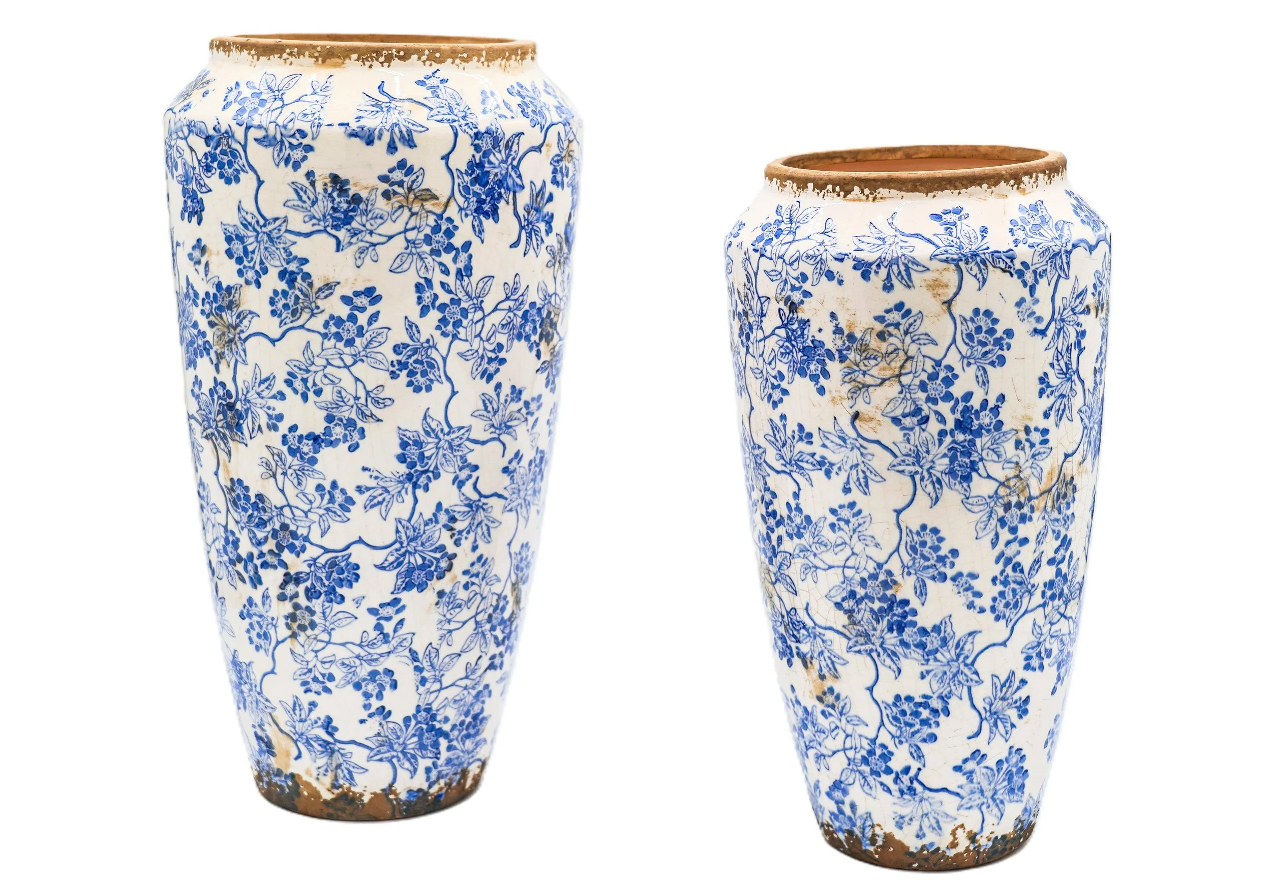 ivory-and-blue-floral-distressed-crackle-ceramic-vase-tabletop-accessory-decor-image3.JPG