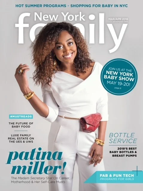 Patina Miller for New York Family Magazine March-April 2018 / Assistant Stylist : Aric Johnson/ Stylist : Christina Pacelli