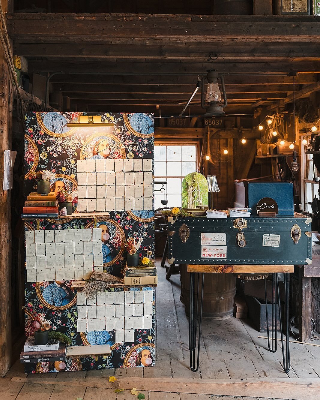 ✨ Make an entrance ✨ Library escort display, gold acrylic table signage &amp; printed programs - every detail with special meaning to the couple 

 Vendor team love:
Planning and design @one28events&nbsp;
Photography and videography: @nicolechanphoto