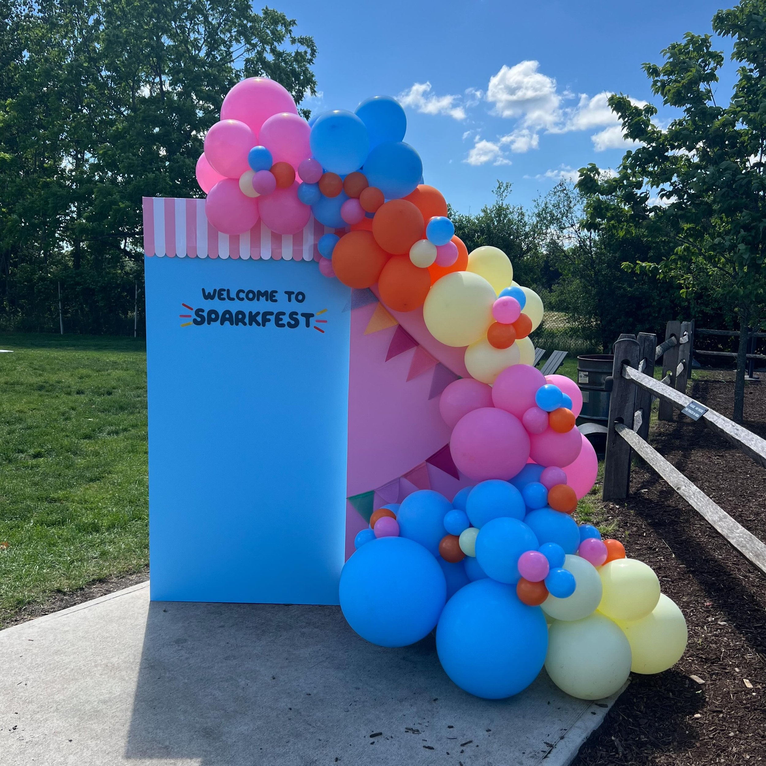 Welcome backdrop for SPARKFEST! Honored to sponsor this amazing family-friendly event supporting @littlesparksproject. They are on a mission to ensure that every child with a rare and complex diagnosis reaches their full potential by providing famili