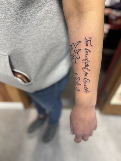 Lettering, angels, forget me nots 2.jpeg