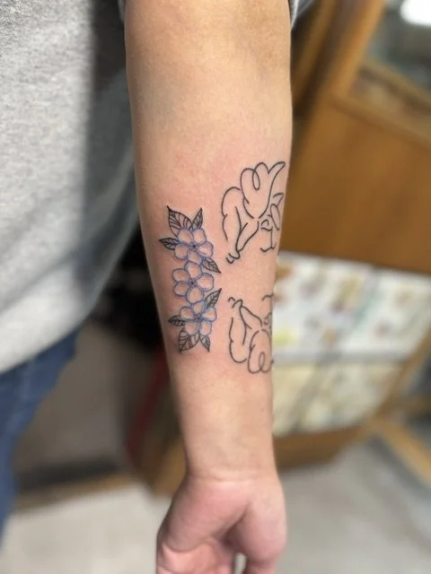 Forget me nots angels linework.jpeg