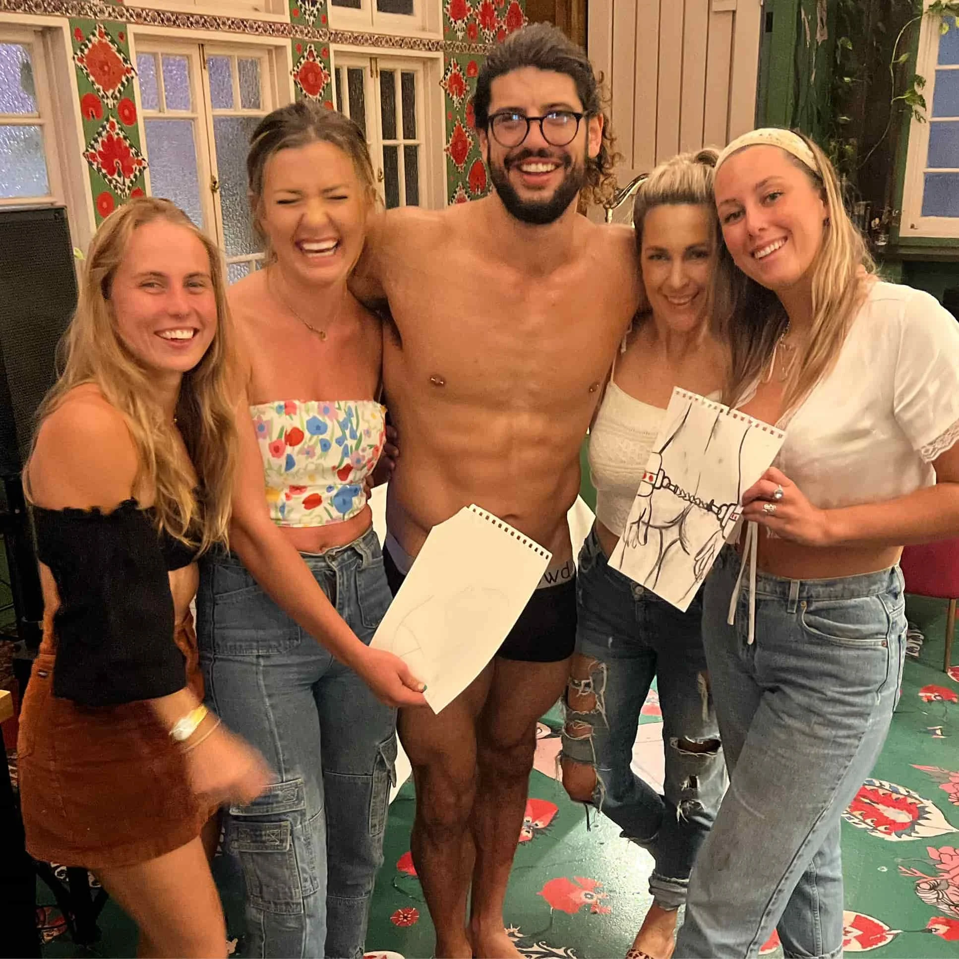 These ladies were actually pretty good artists