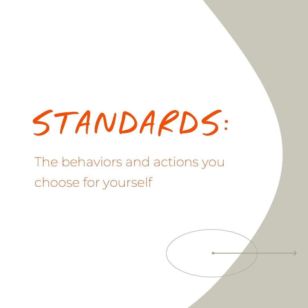 Standards&hellip;just as important as boundaries! 

Holding yourself to standards feels like you stepping fully into who you are. 🪞 

People hesitate to set standards because the prospect of holding yourself to them is scary. Also&hellip; &ldquo;but