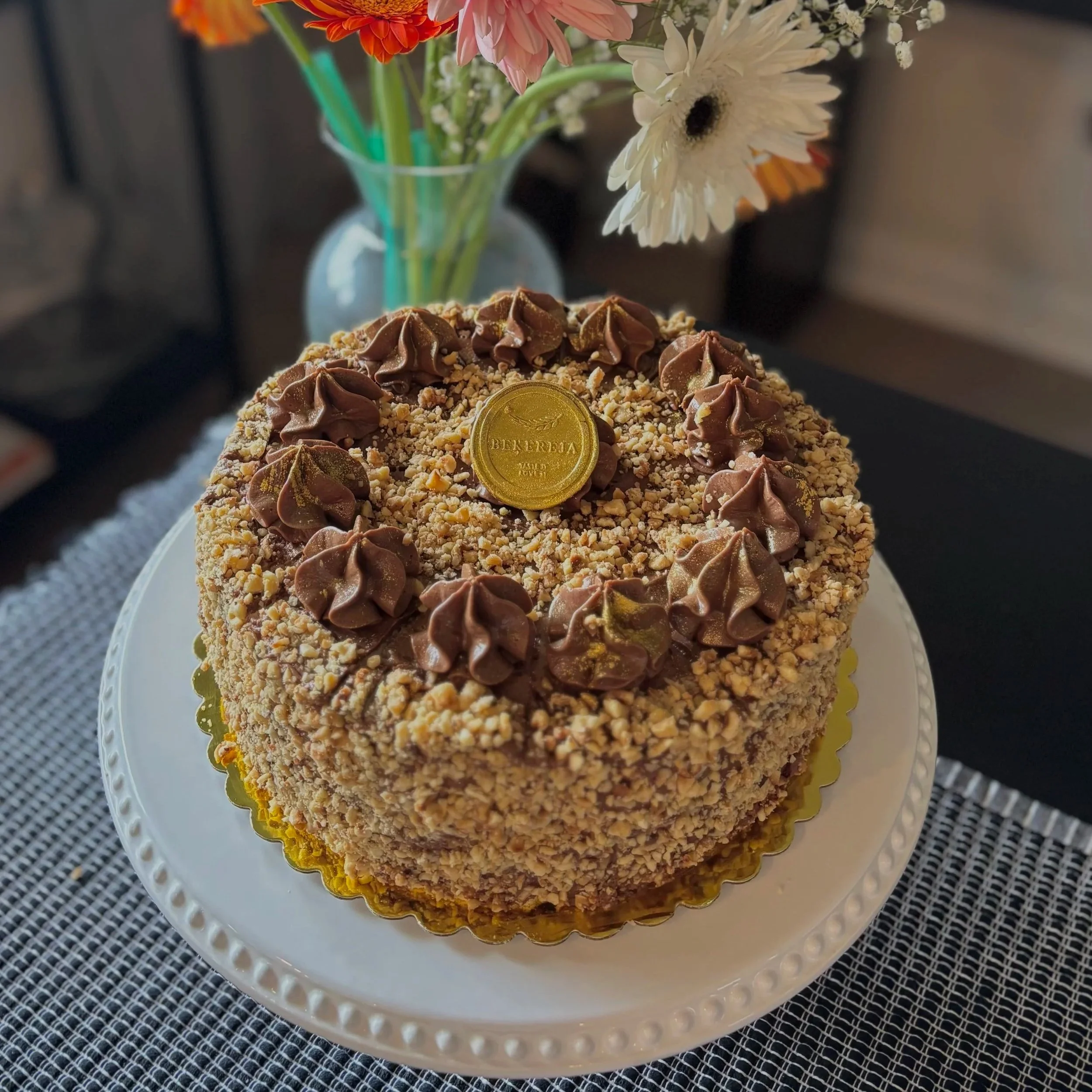 Gluten Free Meringue Hazelnut Chocolate Cake (Klasiskā Cielaviņa)