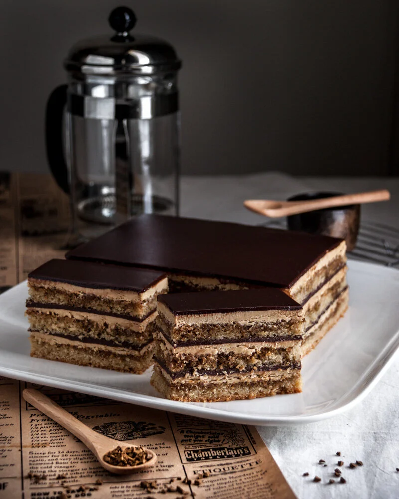 Cheat's Opera Cake (Almond Coffee Cake)