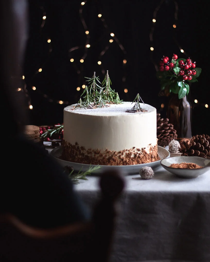 Gingerbread spiced chocolate cake