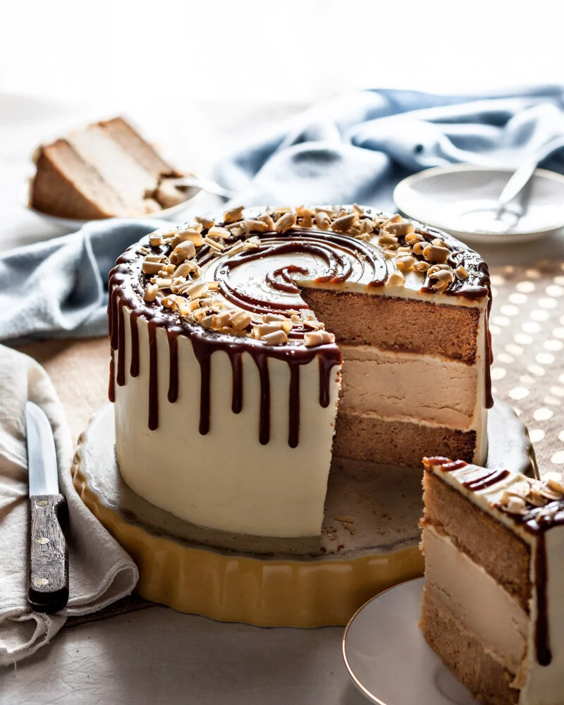 Caramilk cheesecake cake