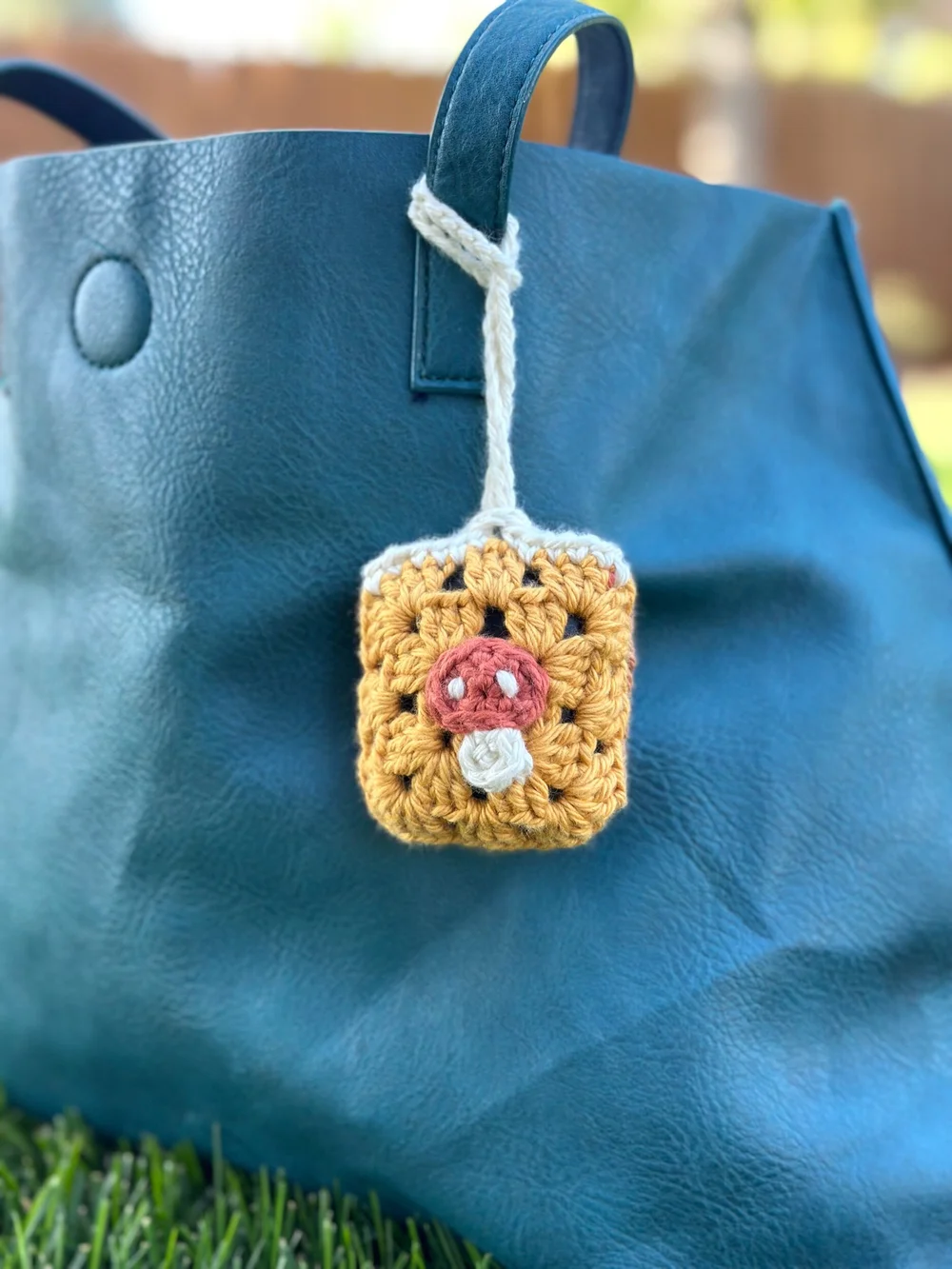 Crochet Mushroom Airpod Case Cover--Crochet Airpod Cover