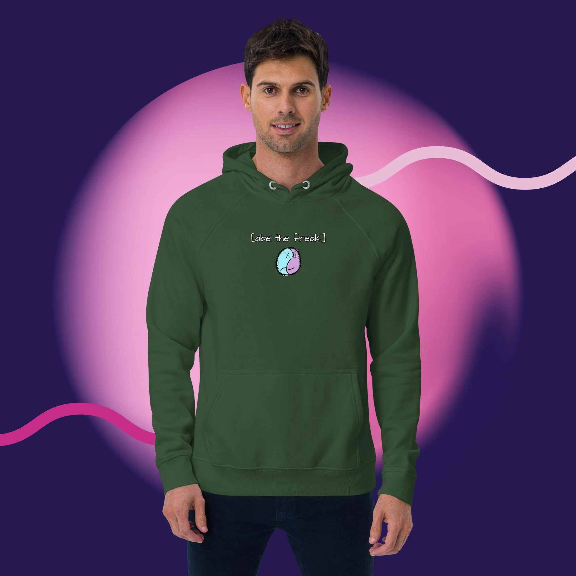 unisex-eco-raglan-hoodie-bottle-green-front-651e01a1a664a.jpg