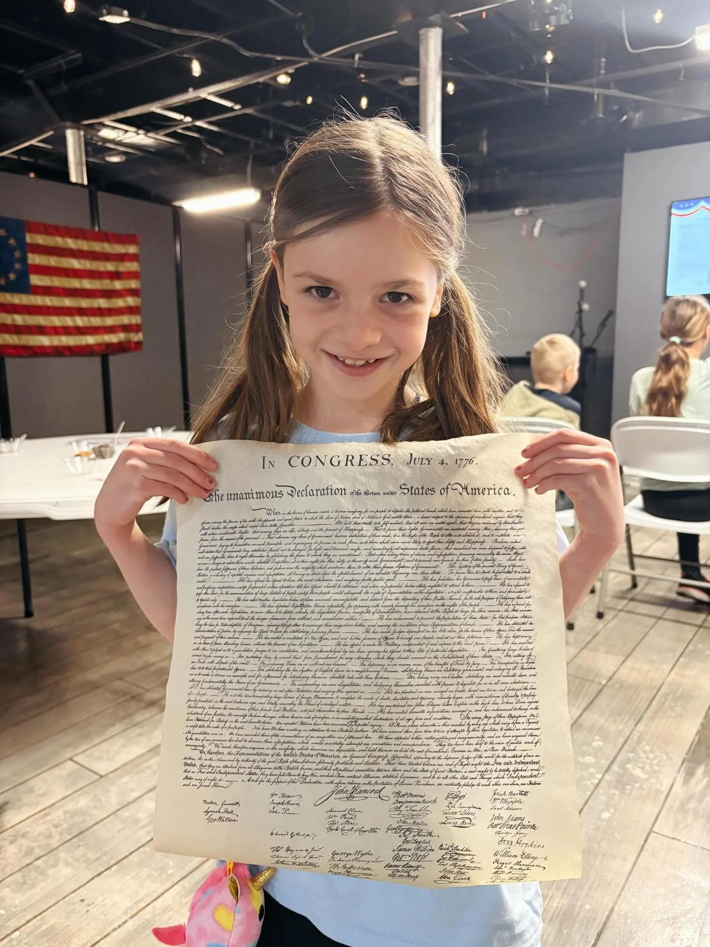 Yesterday was such a sweet day in history and science!

In class, we learned about Thomas Jefferson, the Declaration of Independence, and even his role in introducing ice cream to America after discovering it in Europe. The kids loved hearing how som