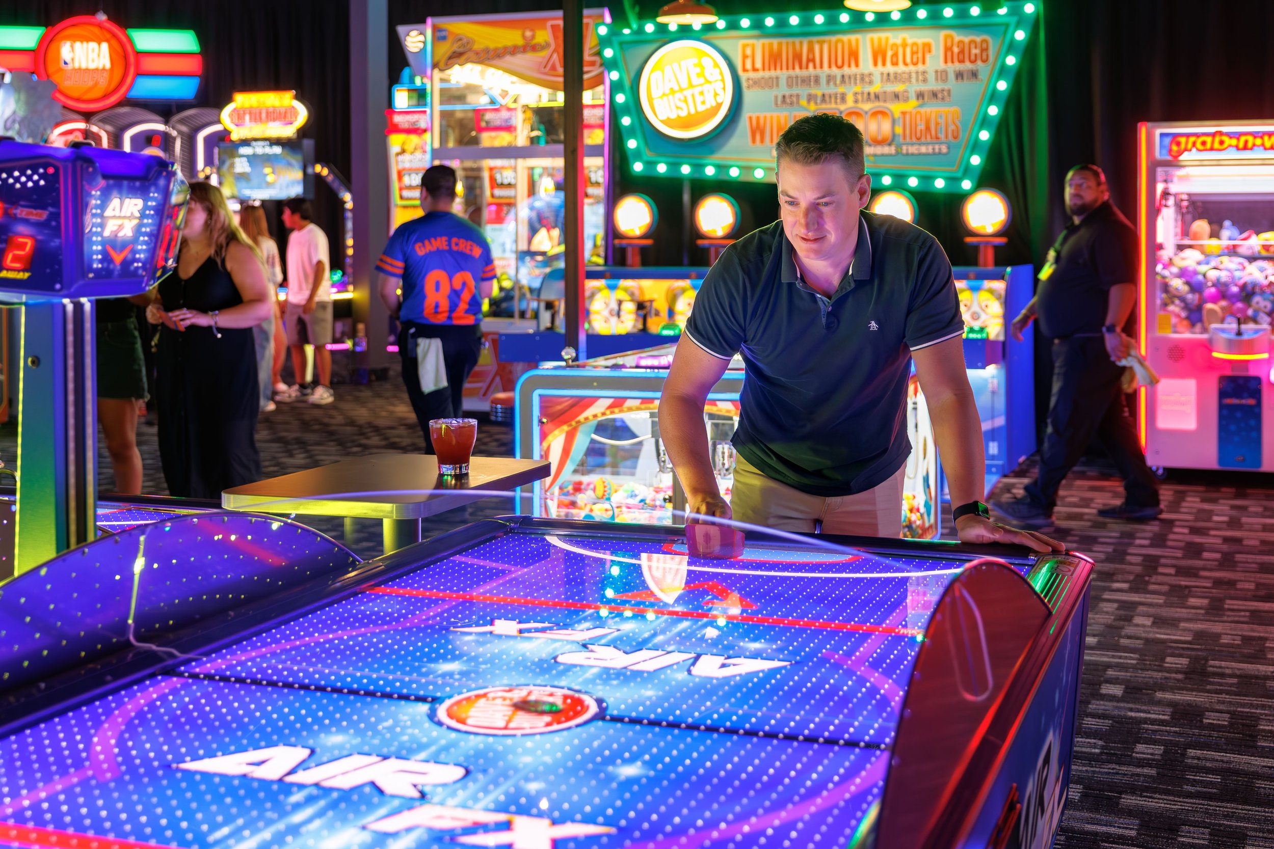 Dave & Buster's Rancho Mirage opening with flag search, prizes