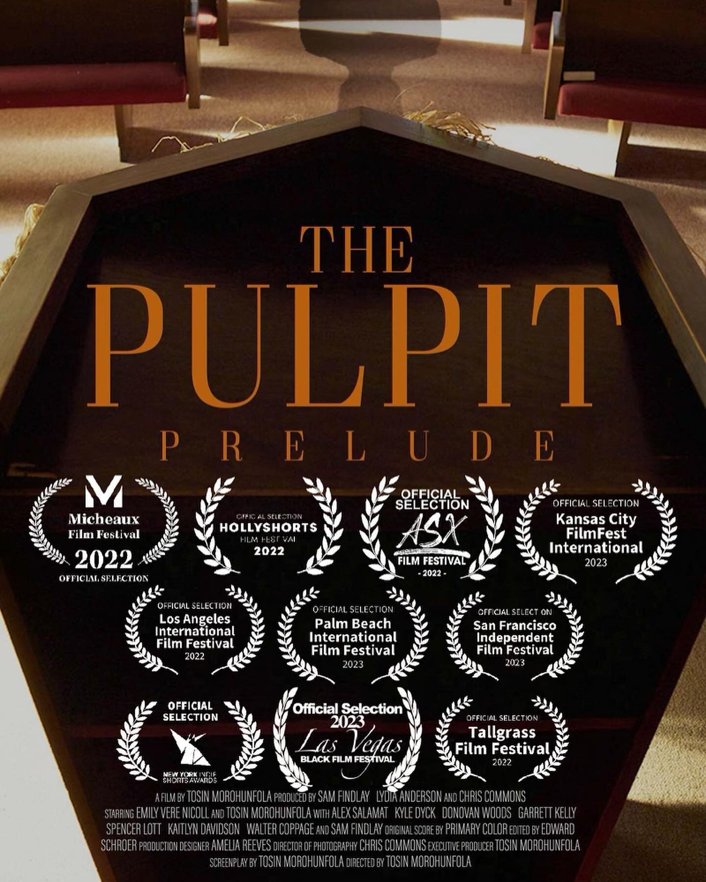 Friends, @thepulpitfilm_ got into 3 festival on the same weekend!  So I&rsquo;ll tell you about 2 of them now and do another post about the 3rd one!

This weekend, we&rsquo;re in the Las Vegas Black Film Festival and the Palm Beach International Film