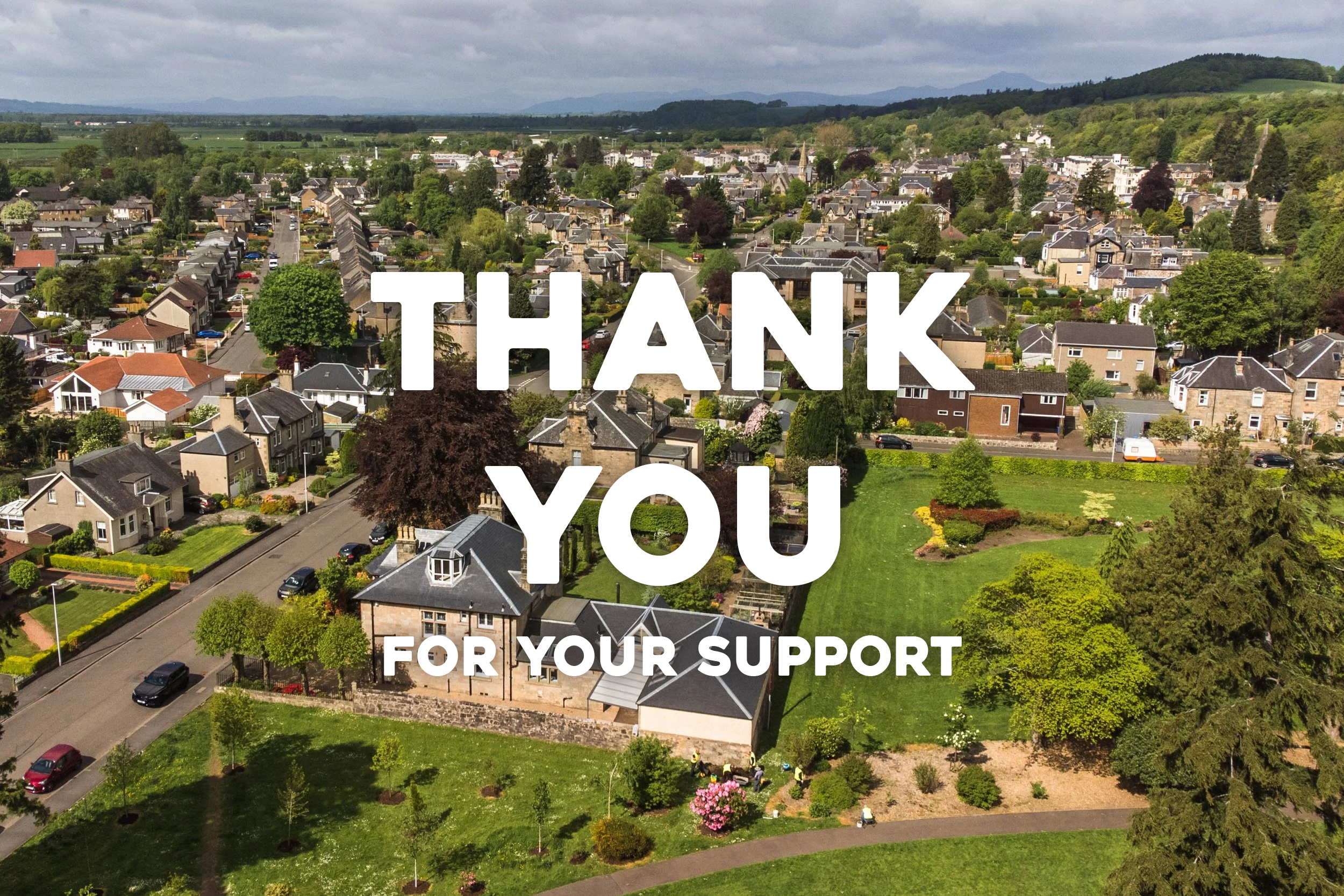 thank you for your support banner