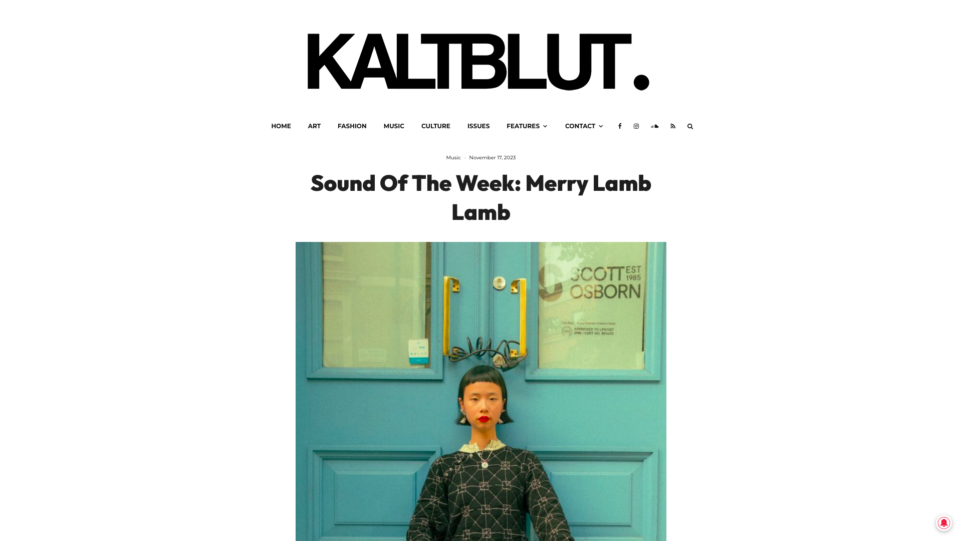 Sound Of The Week: Merry Lamb Lamb - kaltblut magazine
