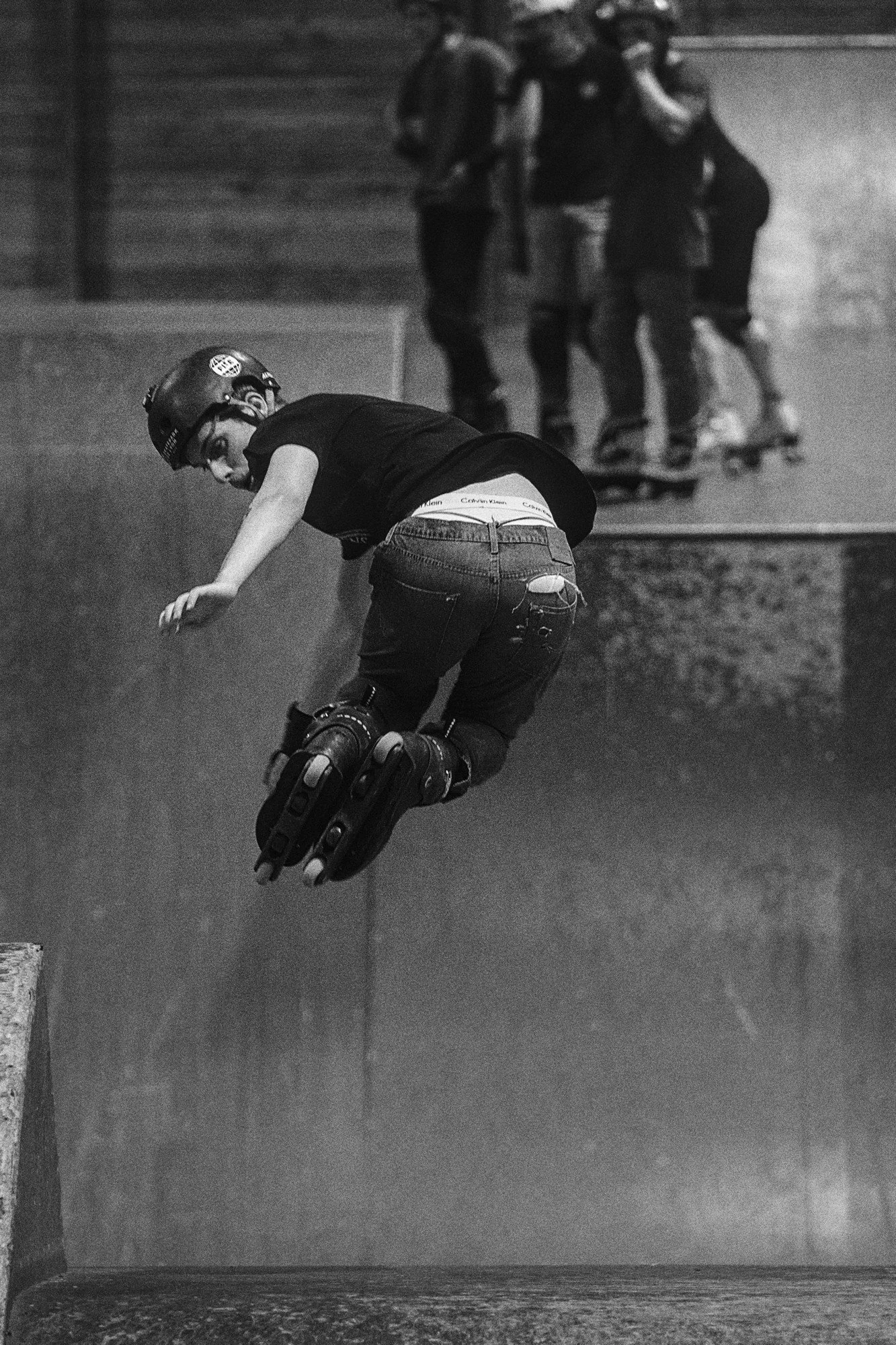 roller photographie de dos