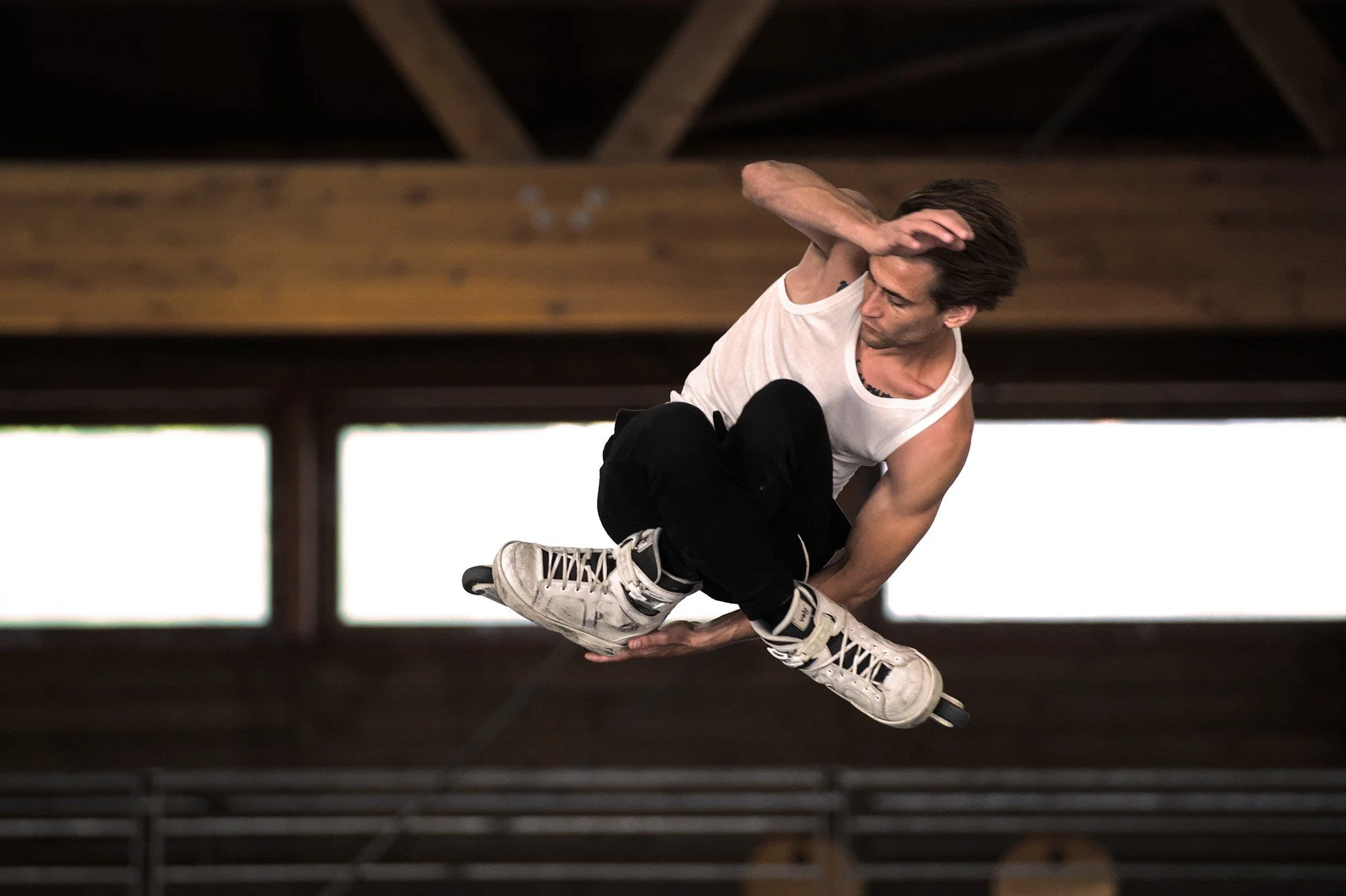 magnifique figure de roller
