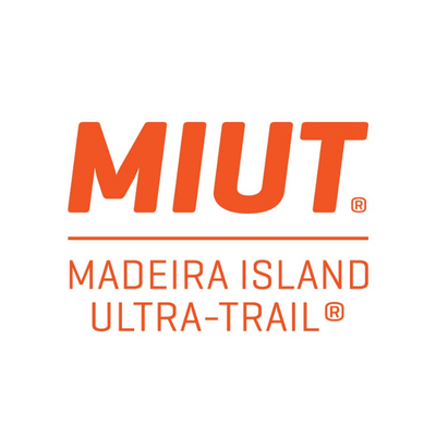 Logo for MIUT Madeira Island Ultra-Trail with text in orange and white.