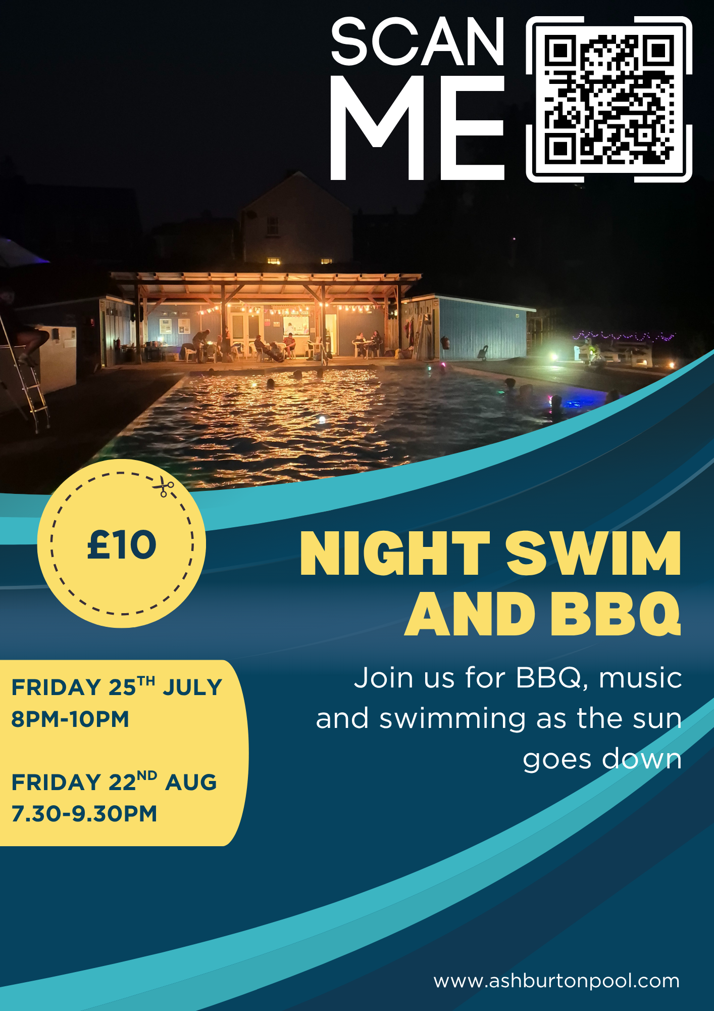 Night swim and BBQ