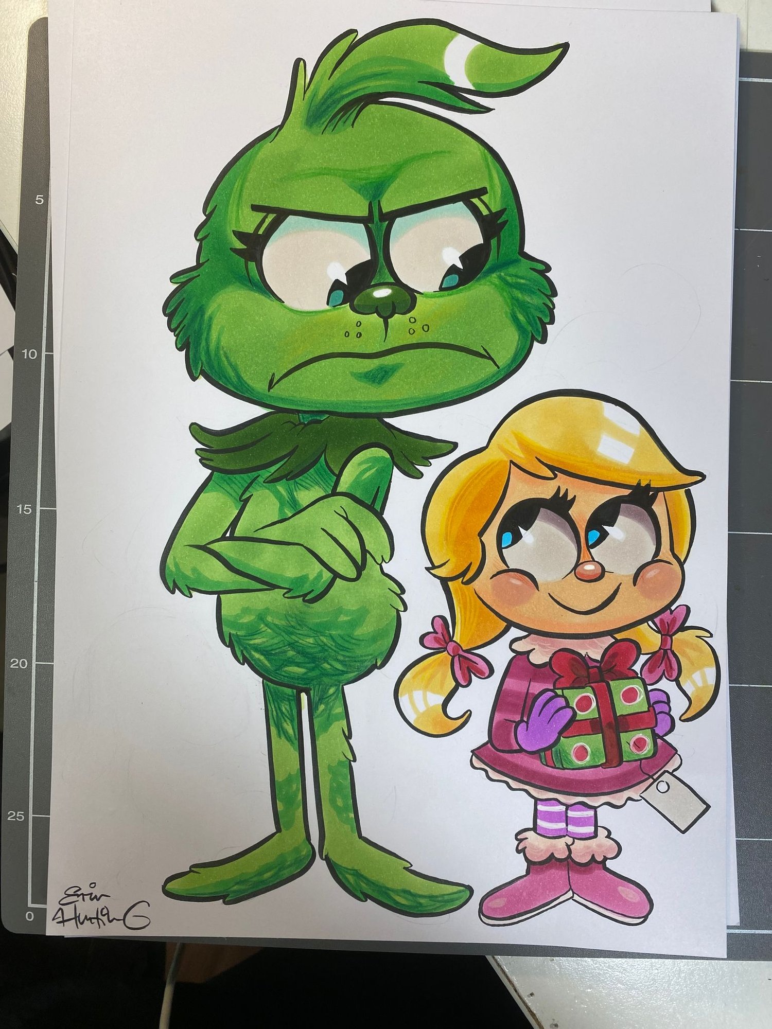 Grinch and Cindy Lou Who — Erin Hunting