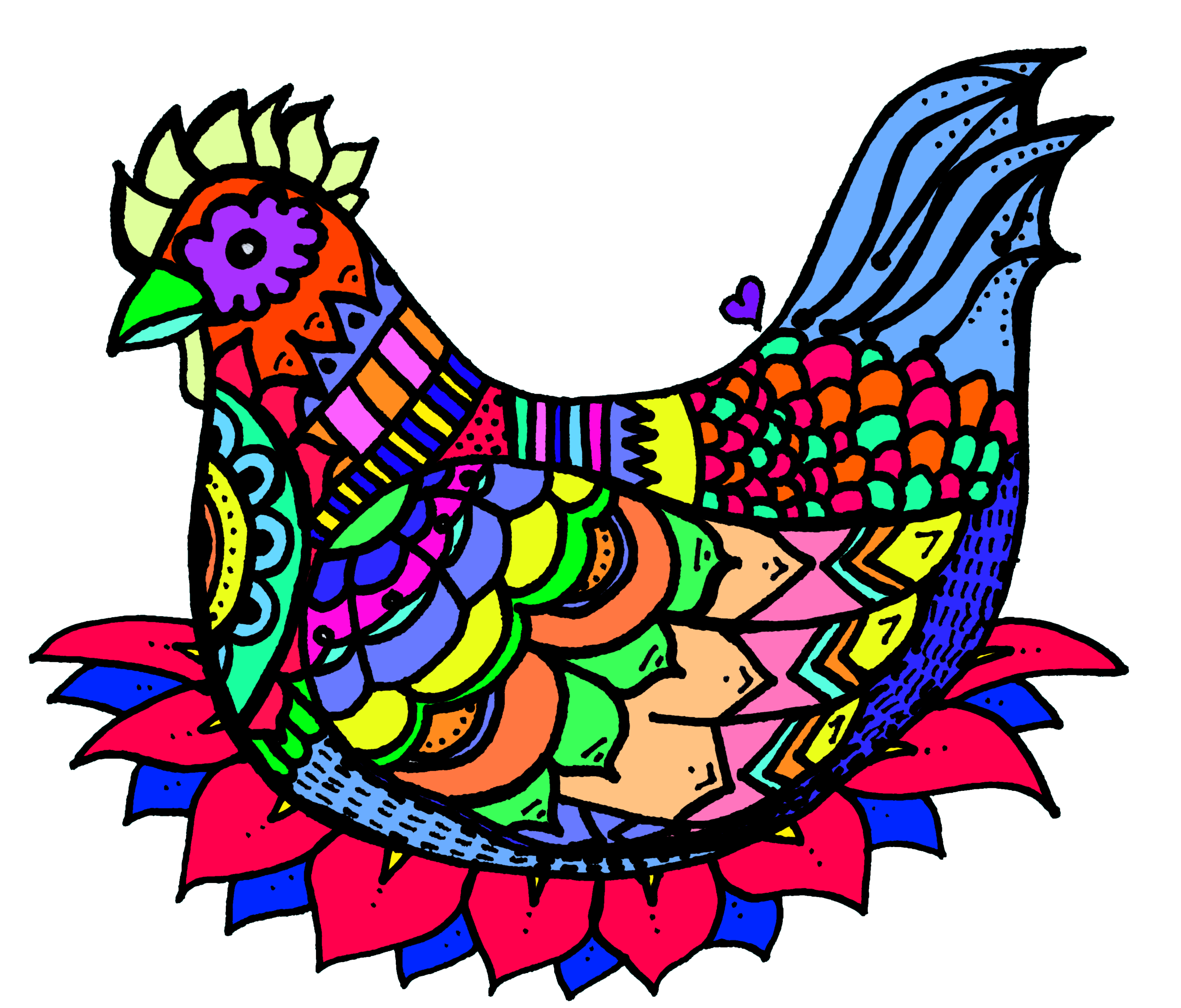 Chicken doodle by kay allen.png