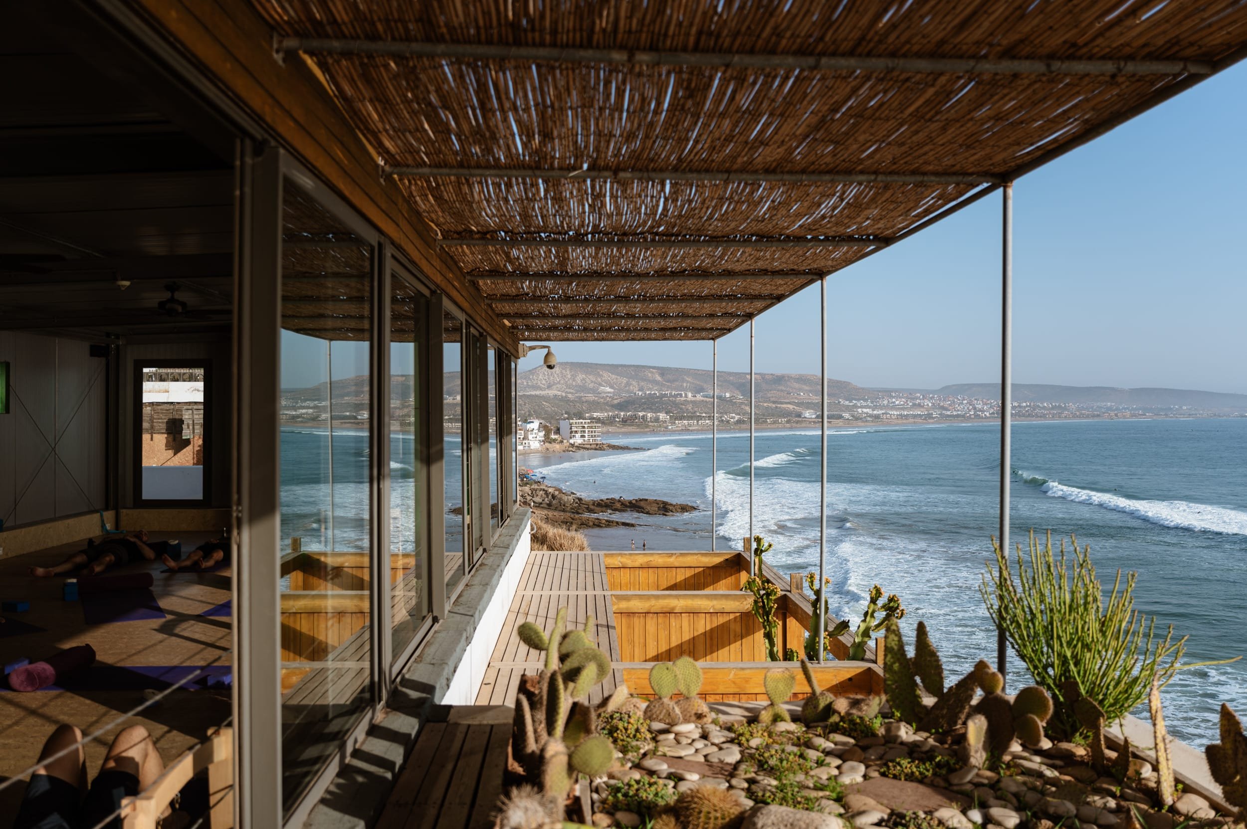 yoga studio with ocean view surf maroc amouage