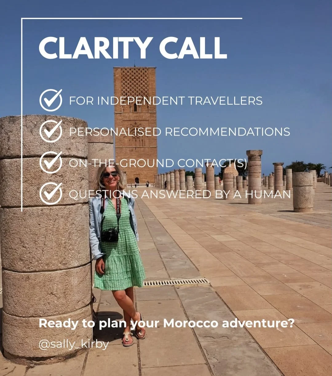 My travel planning Clarity Calls are now bookable via Calendly. 

Book a slot here: https://calendly.com/sally_kirby 

I&rsquo;m calling them Clarity Calls, because the aim is to alleviate that feeling of overwhelm and bring clarity and ease to trave