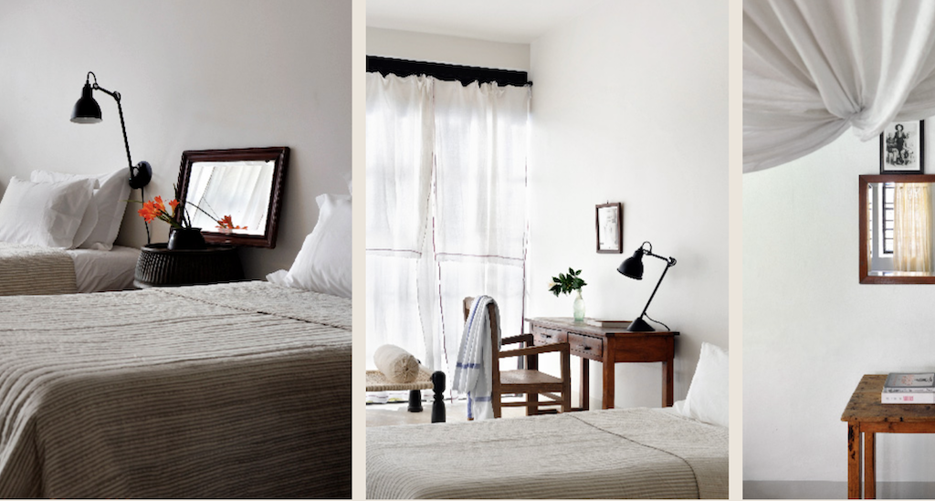 minimalist rooms at The Satyagraha House Johannesburg