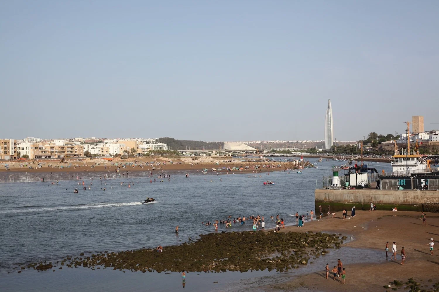 river life in Rabat and crossing to Salé