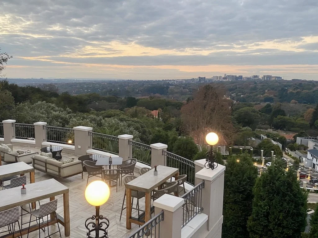 Four Seasons Westcliff Johannesburg view from the main bar and restaurant
