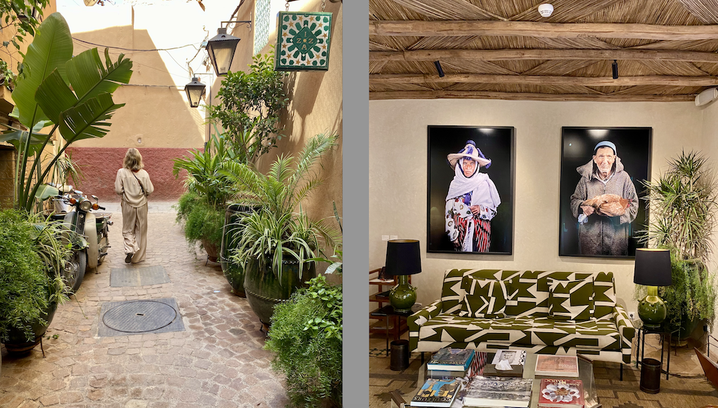 IZZA Marrakech reception and entrance alley