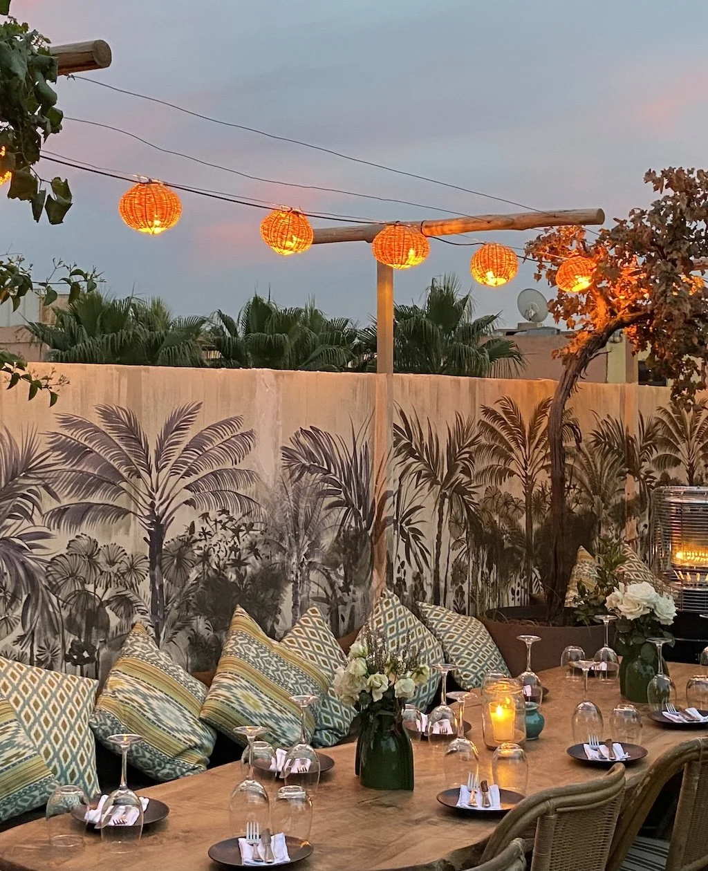 Kabana rooftop dining Marrakech
