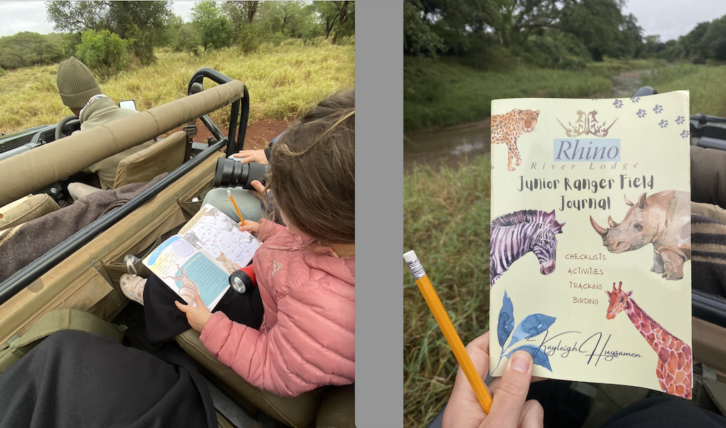 wildlife checklist journal rhino river lodge